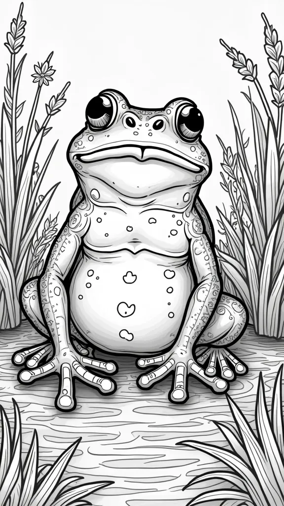 real frog coloring pages